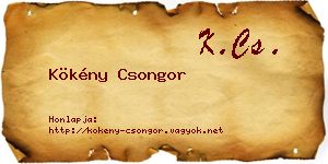 Kökény Csongor névjegykártya
